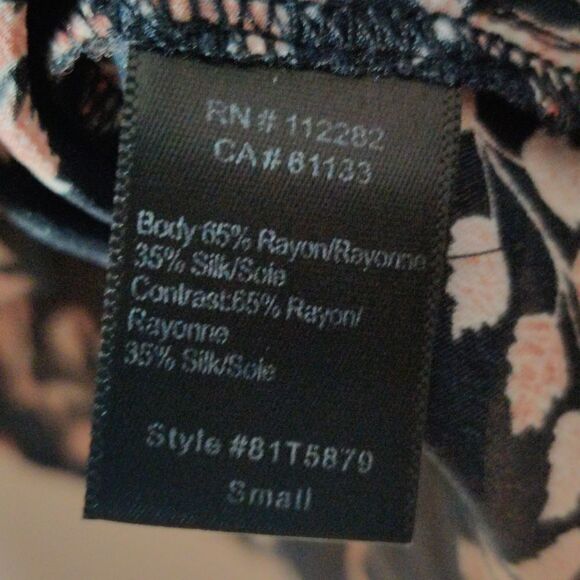 Greylin S Black Floral Off Shoulder Blouse - Picture 5 of 6